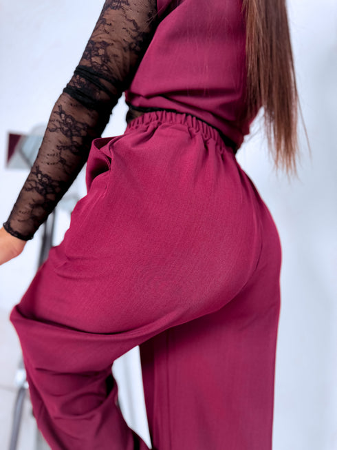 Komplekts "INTENSE 22666" - veste + bikses - BORDO